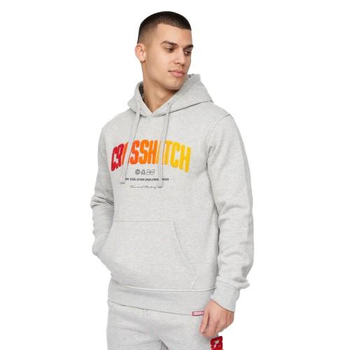 Crosshatch Mens Flocked Hoodie