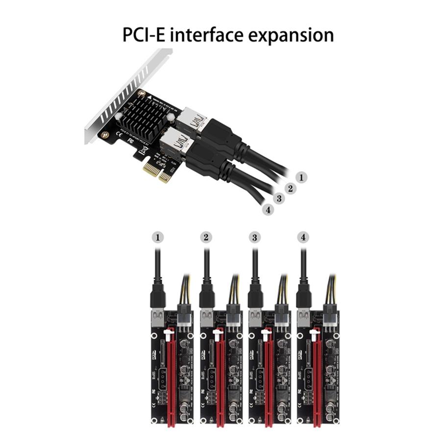 PCI-E Interface Expansion, Effectively Solving the Insufficient PCI-E Interface, This Product Can Be Expanded To 4 PCI-E.
