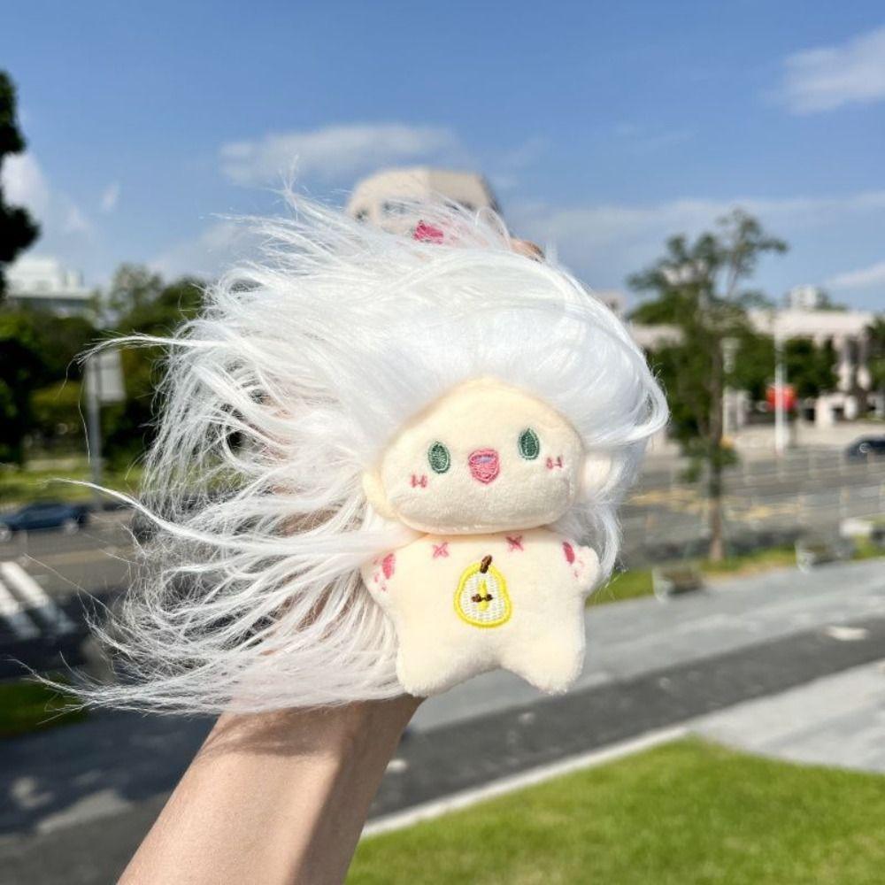 Soft Missing Teeth Doll Plush DIY Hairstyle Plush Doll Toothless Doll Key Chain  Birthday Present