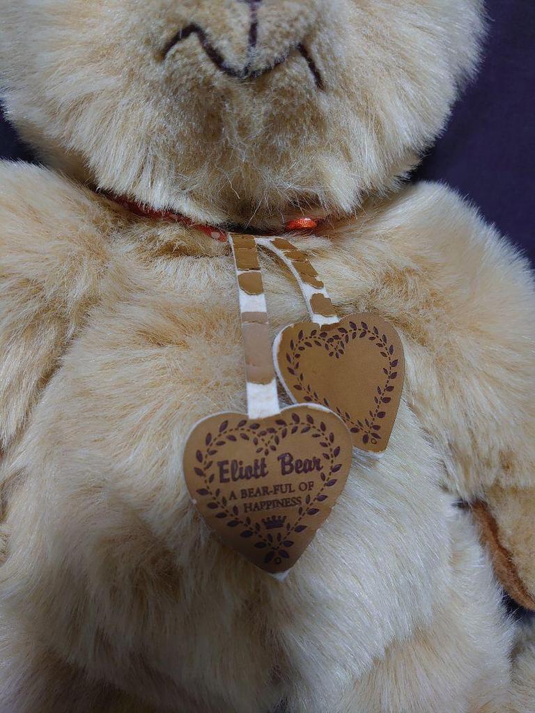 [USED] DOUSHIN Teddy Bear Plush Toy, Beige, Retro Style
