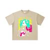 260 GSM Double Yarn 32 Count 100% Cotton Cyberpunk Edgerunners V5 Rebecca Print Unisex Heavy Cotton T Shirt