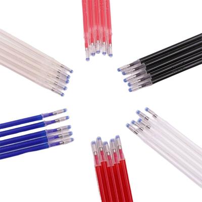 10 Teile/satz Hohe Temperatur Verschwinden Stoff Marker Stift Löschbaren Refill Für Patchwork PU Leder Nähen Werkzeug Wasser Löslich DIY
