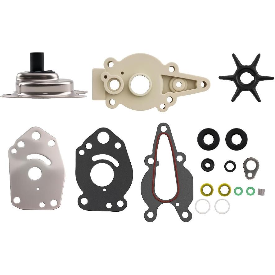 

maXpeedingrods Outboard water pump impeller Kit for Mercury Mariner 6 8 9.9 15 HP 2 & 4 Stroke Motor Replacement 46-42089A5 47-42038-2