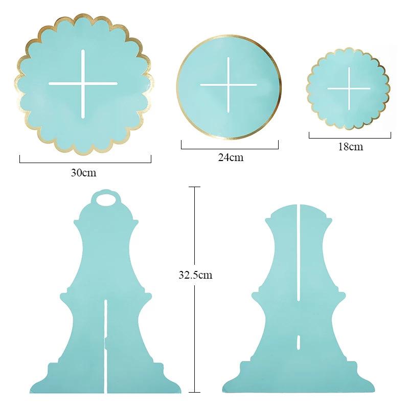 Papier Kuchen Steht Geburtstag Vergoldung Spitze Drei-schicht Nachmittag Tee Dessert Dekor Alles Gute Zum Geburtstag Party Decor Kind Kuchen stehen