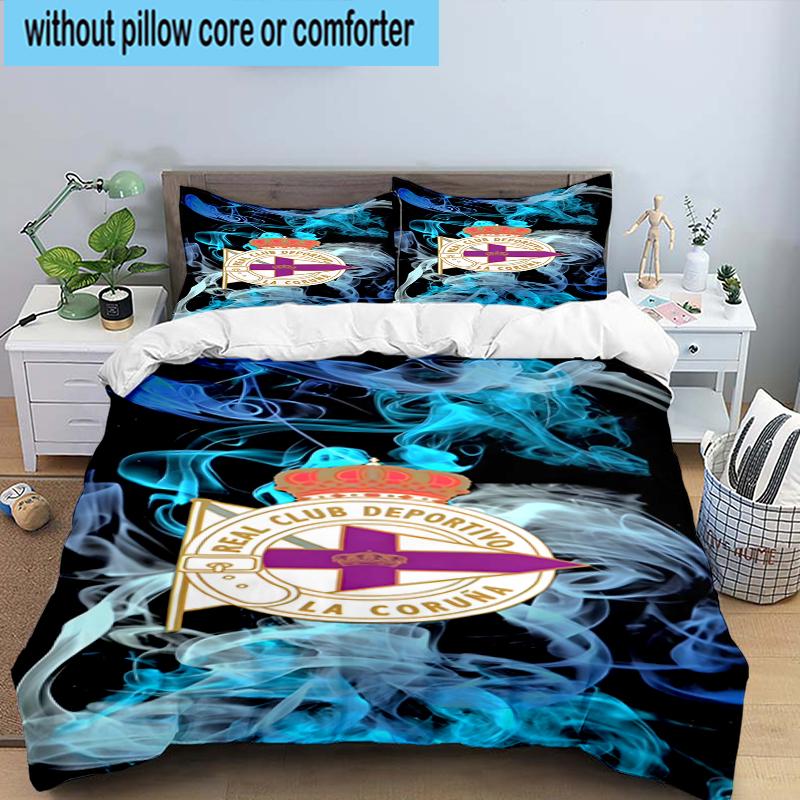 3PCS Deportivo Football Bedding Set,Including 1pc Duvet Cover And 2pcs Pillowcases Perfect for Bedroom, Dormitory, Fan Christmas gift