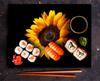 GLASS CUTTING BOARD 52x40 FLOWER