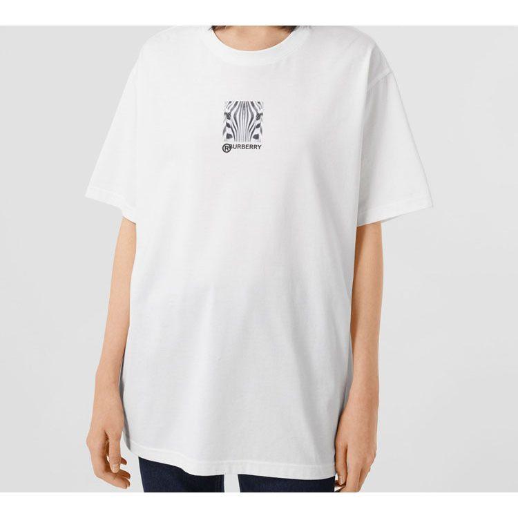 Burberry T Shirts Unisex White Crew Neck Moderate 80307721