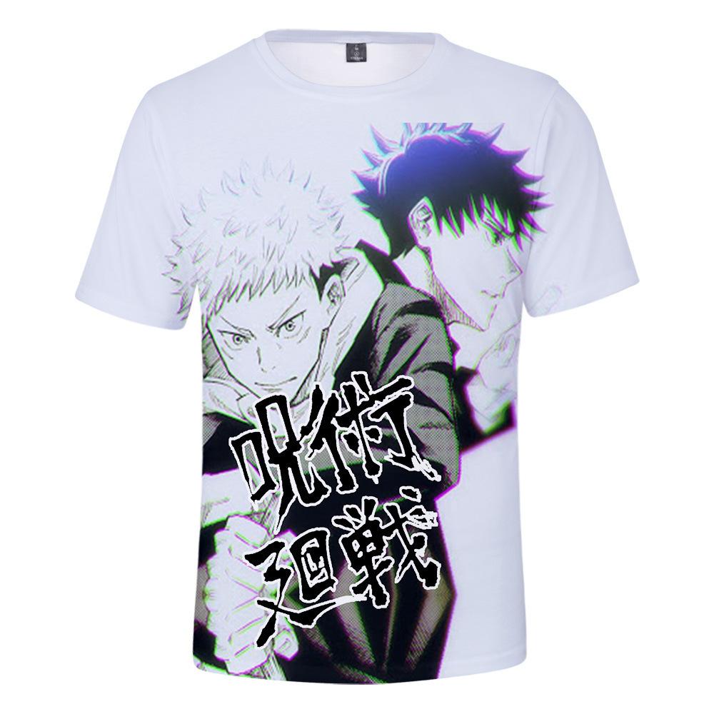 Jujutsu Kaisen Gojo Satoru T-Shirt for Anime Fans, Stylish Cartoon Tops, Comfortable Polyester Fabric, Casual Daily Wear Streetwear Clothes