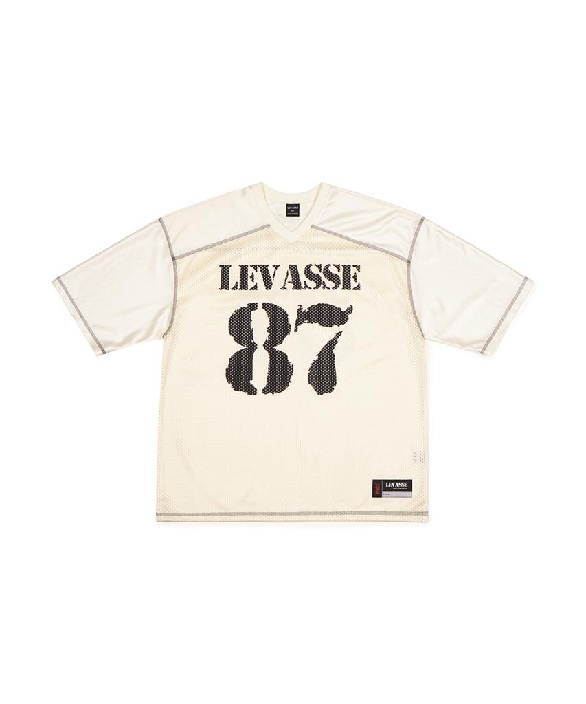 Leubase Mesh Rugby Shirt – Cream