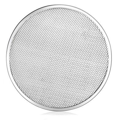 4pcs 12 Inch Piza Dish 30*30*0.3cm Heavy-Duty Aluminum Pizza Baking Tray With Diamond Mesh Bakeware Tools Dishes Kitchen Parts