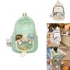 Stylish Large Capacity Children's Backpack With Transparent Pocket For School Use