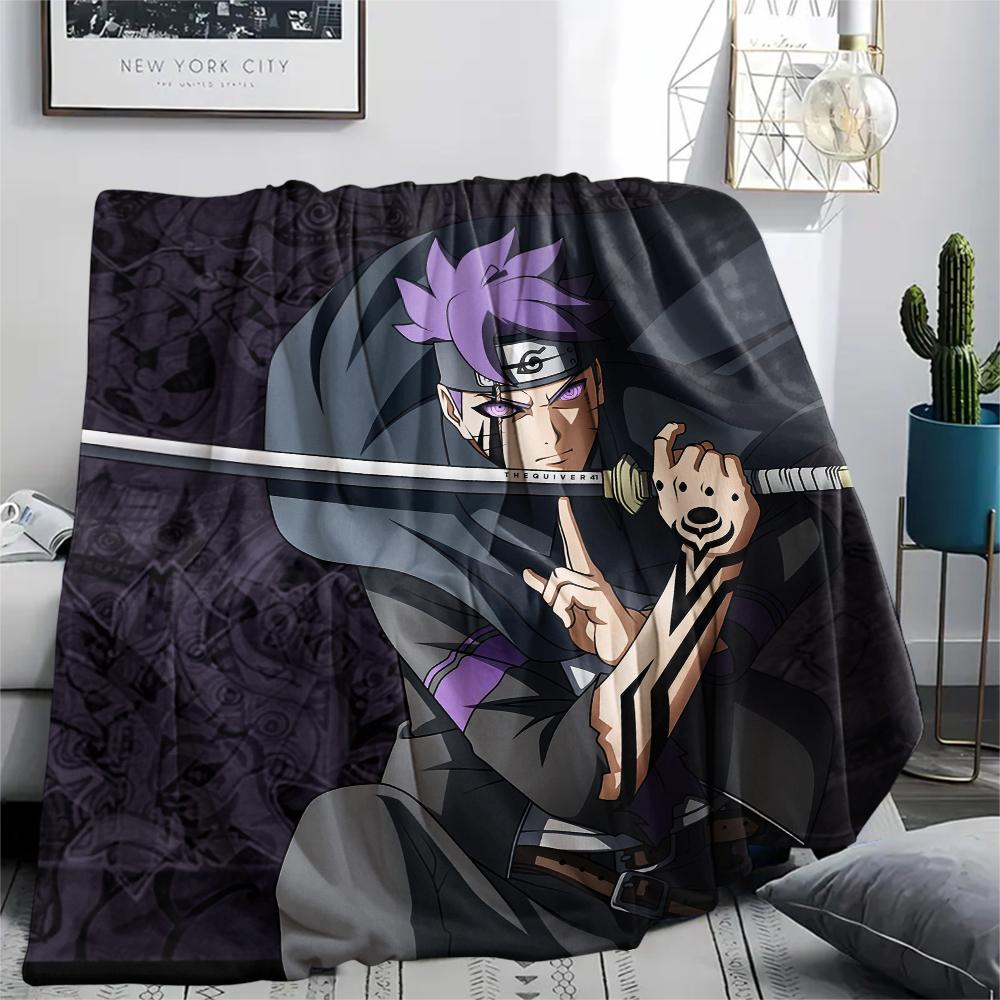 Naruto Characters pattern Flannel Blanket, High quality Comfortable for All Seasons, Home Decor, Warmth and Comfort, Perfect for Gifts.