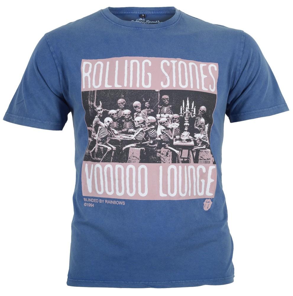 Official Rolling Stones T-Shirt Voodoo Lounge Skulls Premium Stonewash Tee NEW
