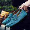 Ultra-light Mens Penny Loafers Suede Leather Slip on Flats New Casual Business Dress Shoes Male Wedding Party Office Lazy Shoes