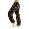 Women's Solid Color Trousers With Cuffs Casual Pants And Pajama Pants