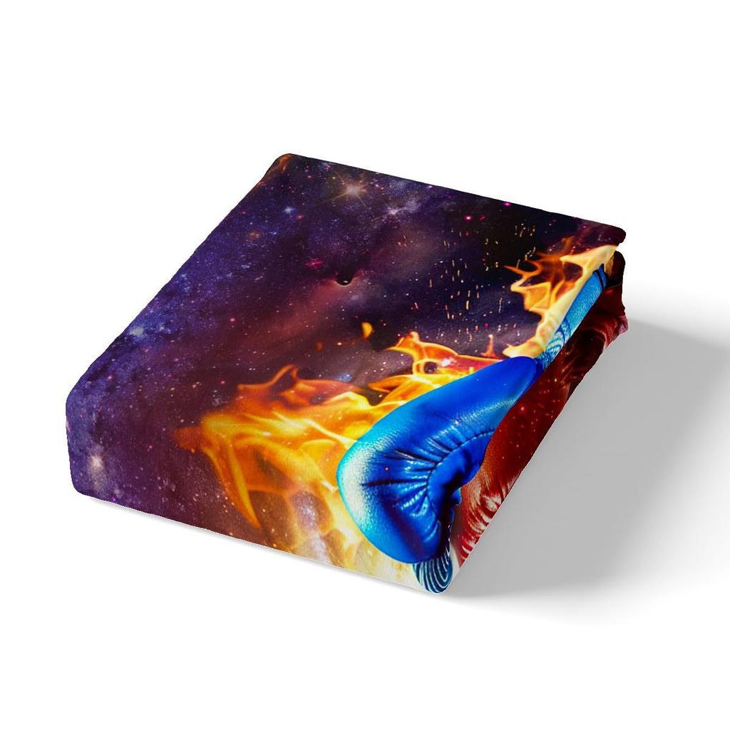 Competitive Sports Boxing Game Three-Piece Quilt Cover Digital Printing Bedding Set Bed Cover