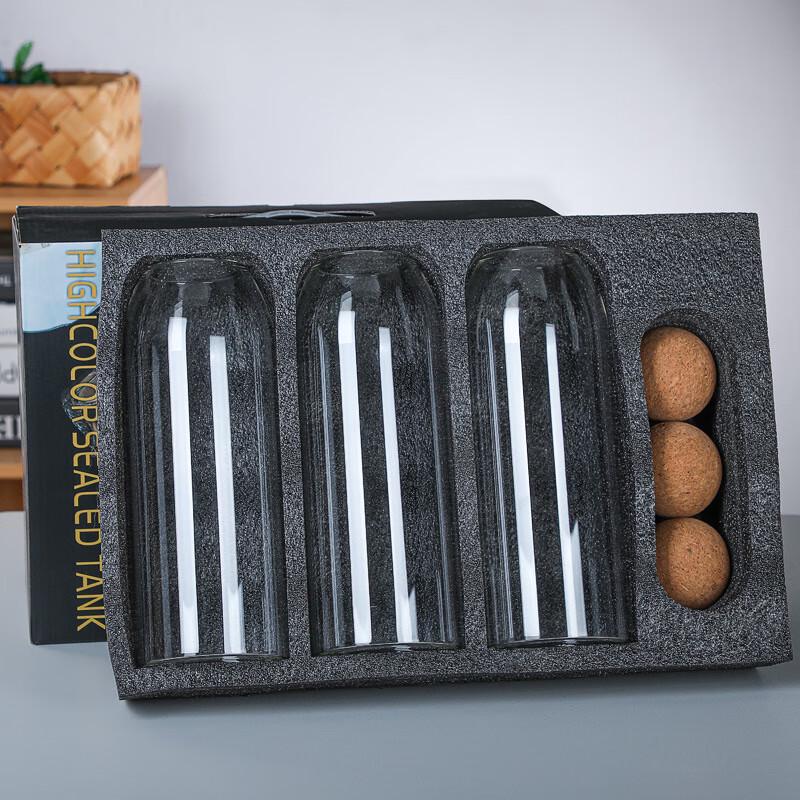 Aiqiyi WA High Borosilicate Glass Kitchen Storage Jar Set 3 x 1500ml