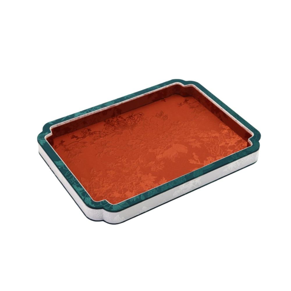 Chinese Vintage Court-Style Jewelry Storage Tray Satin Surface Jewelry Showcase Dressing Table
