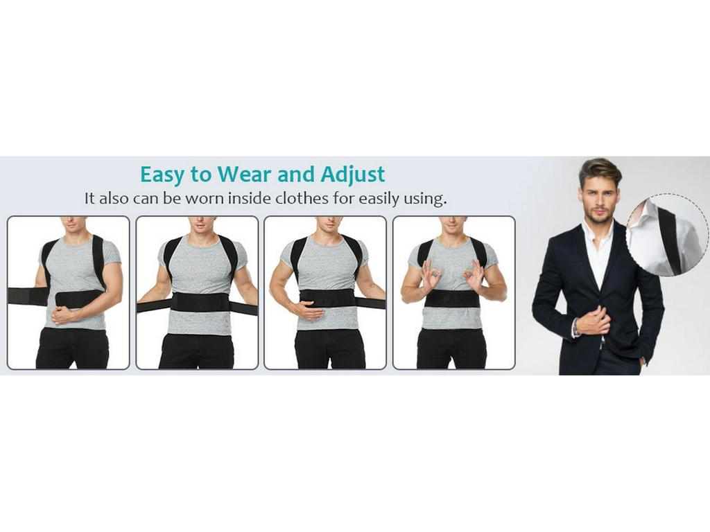 Posture Correction Belt with Shoulder Strap Support