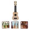 Zerodeko Ukulele Mini Plastic Ukulele Model Beginner Musical Musical Learning Toy Kids' Guitar, Toy, Instrument, (Beige)