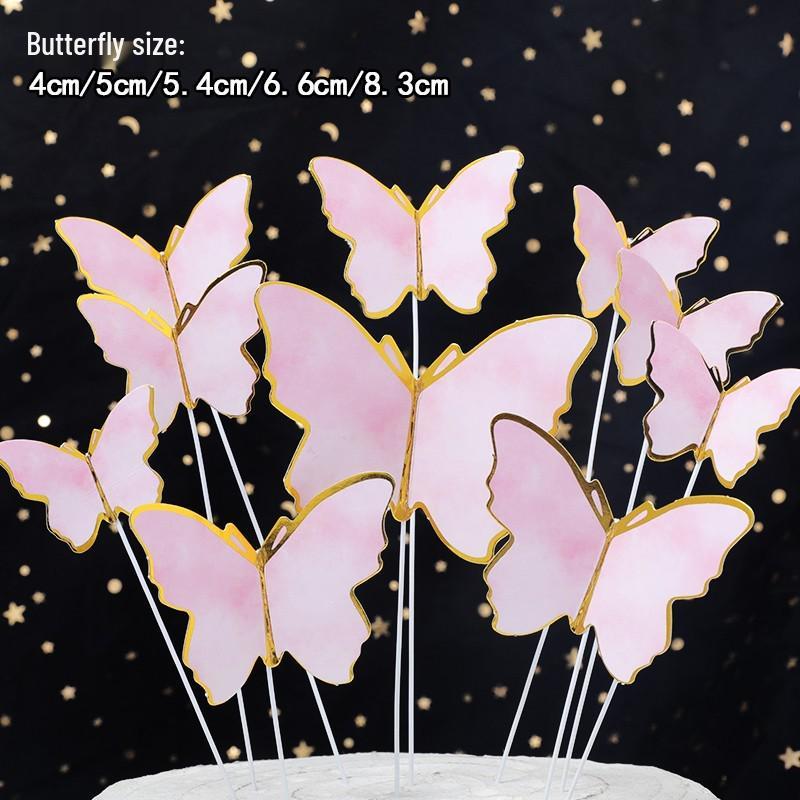 Pink Themed Cake Decor: Heart & Cloud Balloons with Insert Cards for Birthday Parties