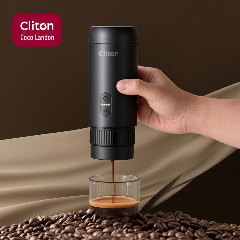 Cliton Portable Italian Espresso Capsule Machine - Semi-Automatic Moka Pot