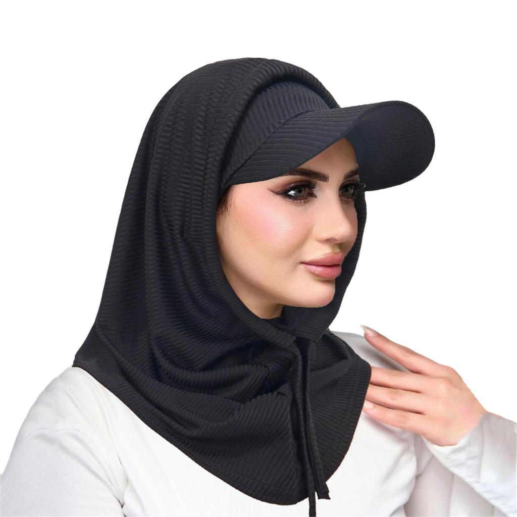 Stretchy Sun Protective Hooded Neck Cover And Cap Combo For Men Women Moisture Wicking Design
