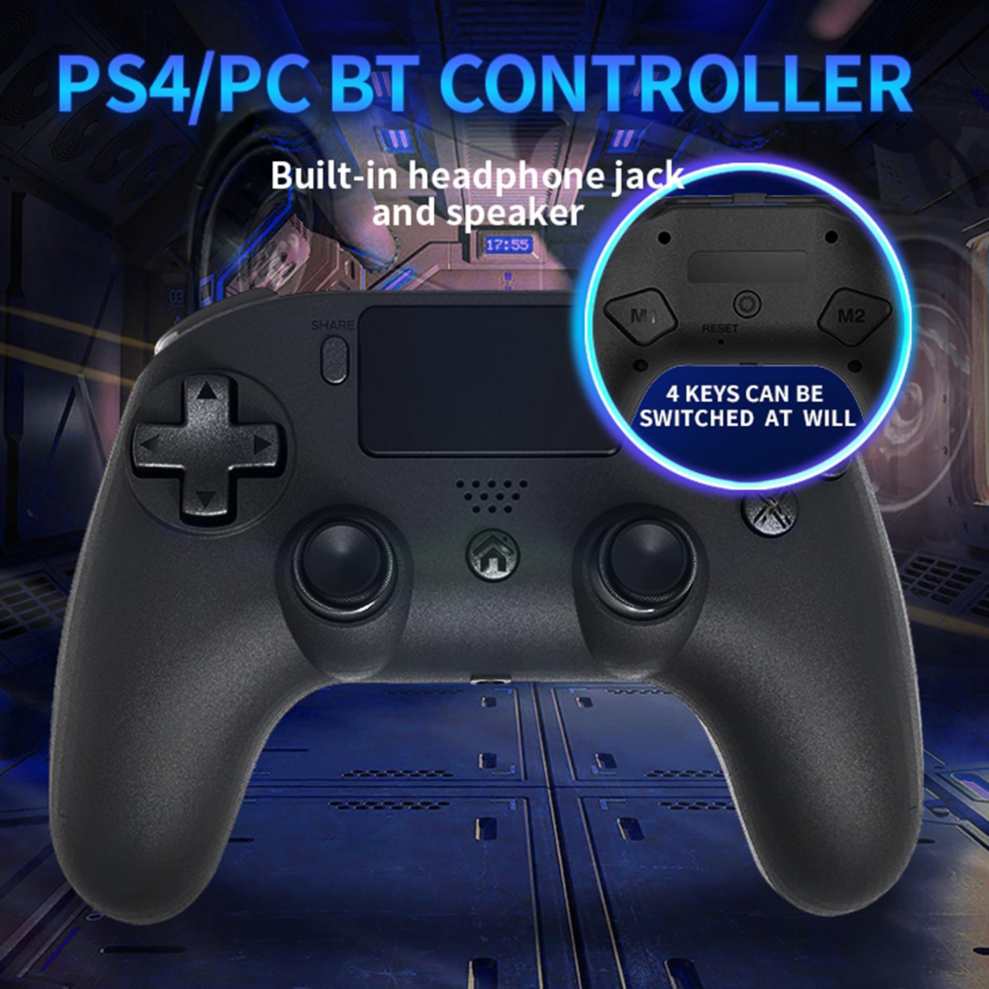 

TOPWOLF HS-PS4256 Wireless Controller for PS4 Dual Vibration Programmable Bluetooth-compatible Game Console A