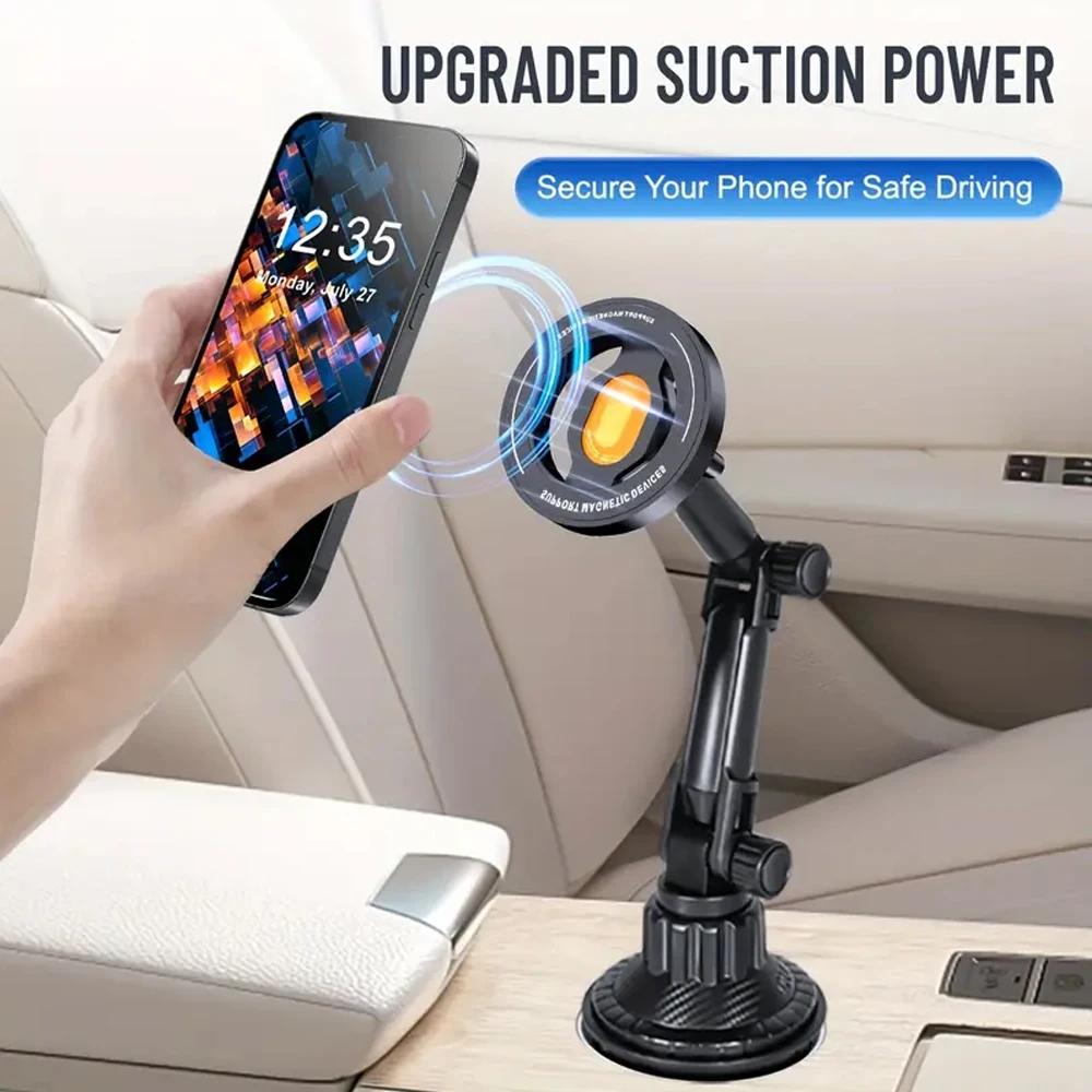 Magnetic Car Phone Holder Water Cup Install 360° Rotation for iPhone 16 15 14 13 12 Samsung Xiaomi