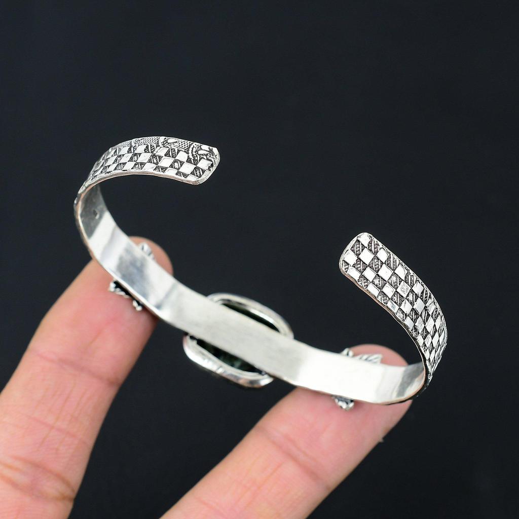 Mothers day Sale Kambaba Jasper Stone Sister Bangle Jewelry 925 Sterling Silver