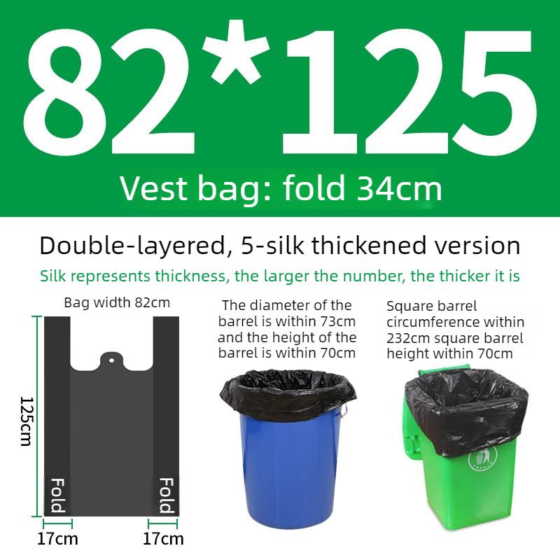 50pcs Extra Large & Thick Black Garbage Bags for Sanitation and Hotels, Commercial Large Garbage Bags