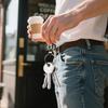Western Key Chain Vintage Letter Pocket Clip Keychains Key Holder Charm Fashion Accessories For Daily Travel Bag Purse Backpack