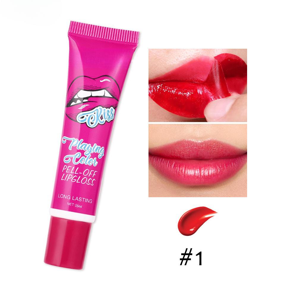 Rouge à lèvres liquide 6 couleurs, brillant à lèvres longue durée, masque, Base hydratante imperméable, maquillage, brillant à lèvres décollable, cosmétiques