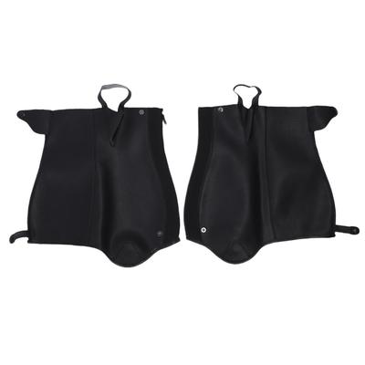 2pcs Equestrian Half Chaps Microfiber Comfortable Horse Riding Half Chaps Zip Up for Adult Unisex S