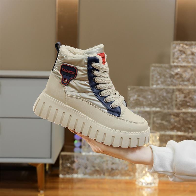

velvet cotton shoes thick-soled non-slip thermal Martin boots thickened snow boots 40
