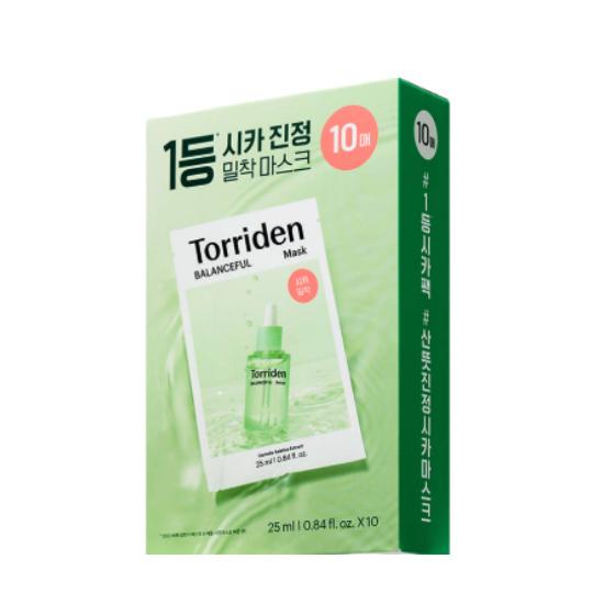 

Toriden Balance‑Full Cica Soothing Mask Pack 25ml × 10 Sheets – Calming & Hydrating Care