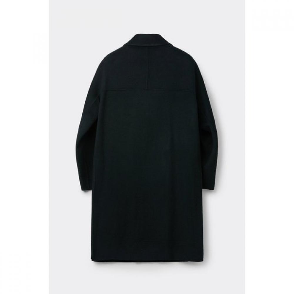 CuStomellow Men S Black caShmere Blended Balmacaan Coat Cwcaw25611bkx