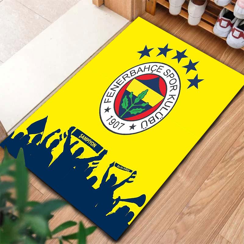 Fenerbahçe Sports Club Carpet Rug for Living Room Bedroom Home Sofa Decoration,Kids play Non-slip Floor Mat