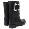 Great ROGER VIVIER Short Boots Tempet Viv Strassbacks Rubber Rain Boots Black Women 37 Used