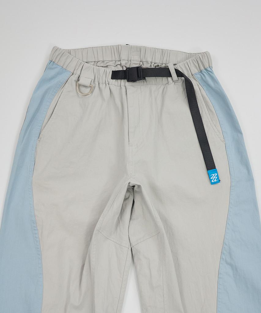 Sekeondeuweibeu Wave Pants [Gray/Sky Blue]