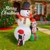 5.91FT Inflatable Snowman Penguins Toys Xmas Yard Lawn Home Party Decorations With LED Lights Christmas Supplies Ornaments Gifts