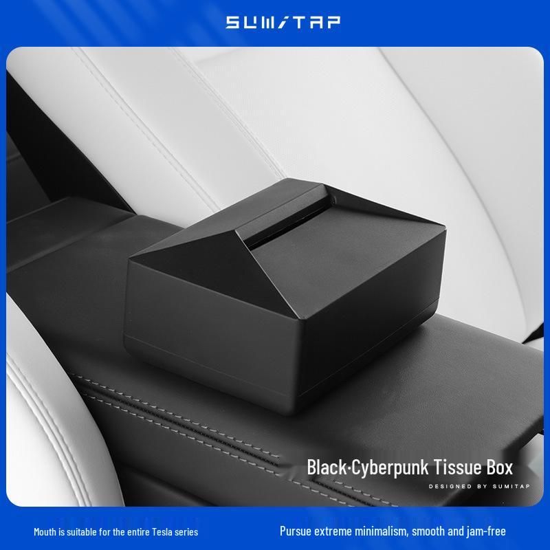 Silicone Tissue Holder for Tesla Model 3/Y Armrest or Seat Back