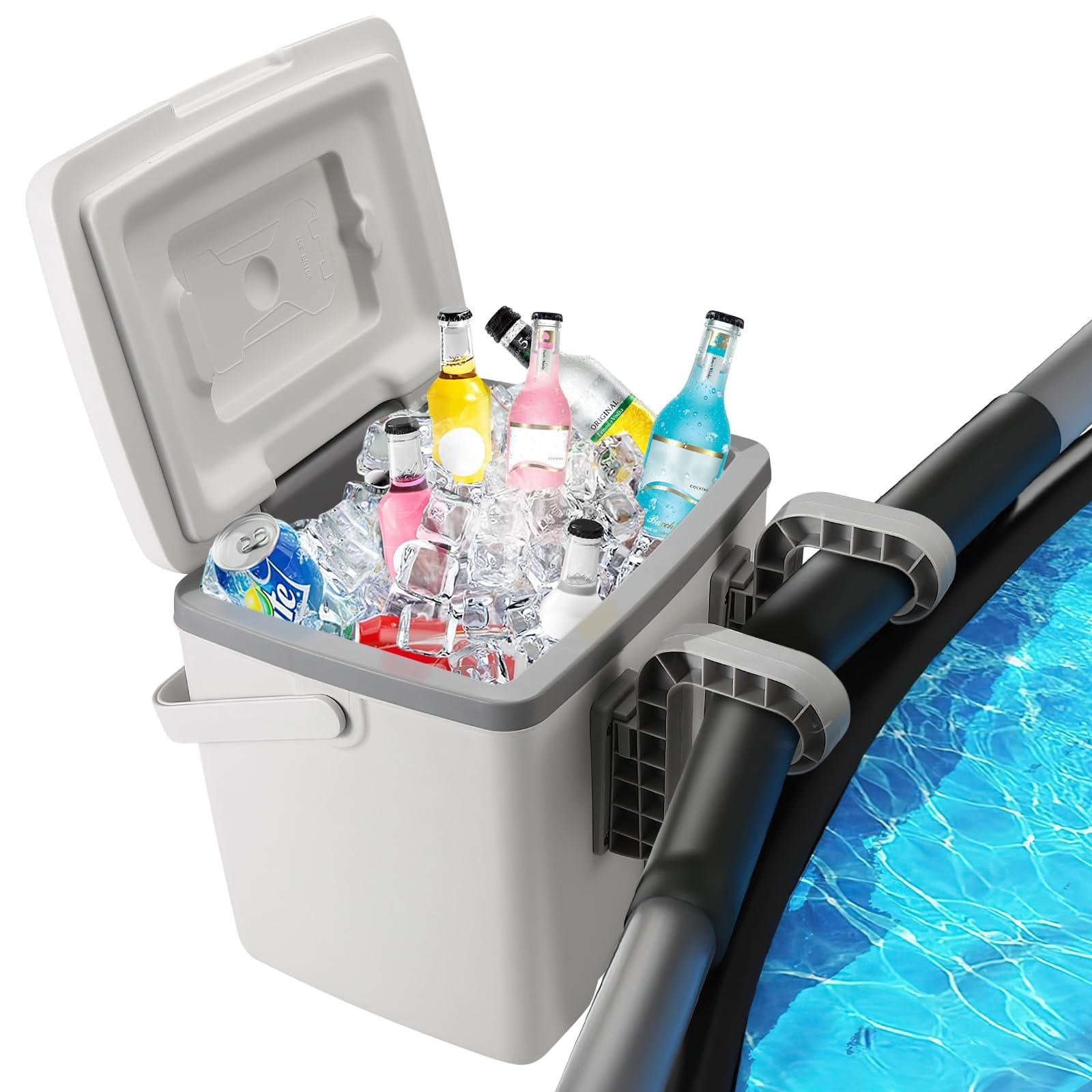 

Коробка для хранения бассейна Термоизоляционная коробка Портативная для выноса Коробка для хранения льда, напитков, горячих напитков One Size белый