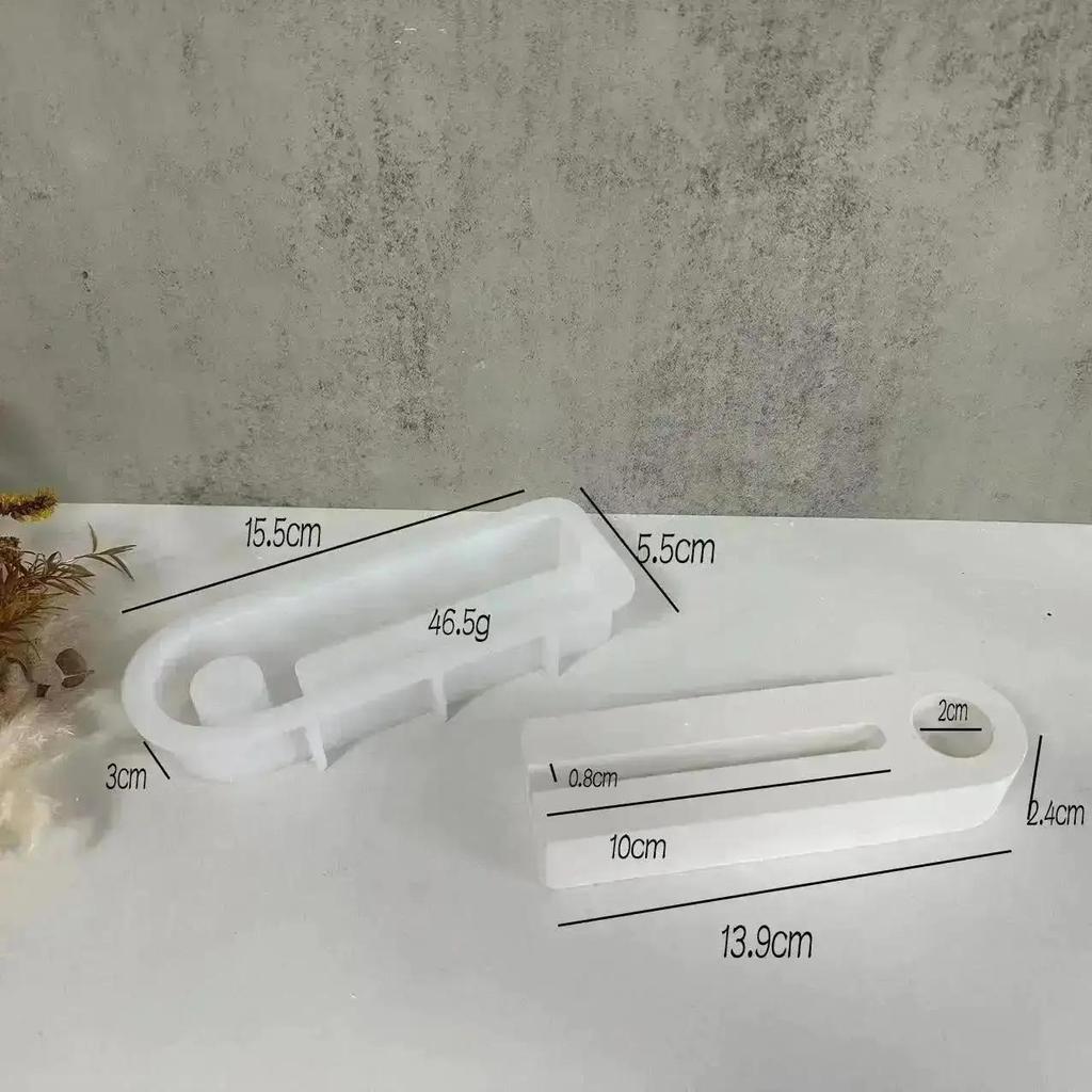 DIY Cake Tea Light Gypsum Craft Gifts Making Home Brithday Decor Candle Holder Silicone Mold Heart Cake Candlestick Resin