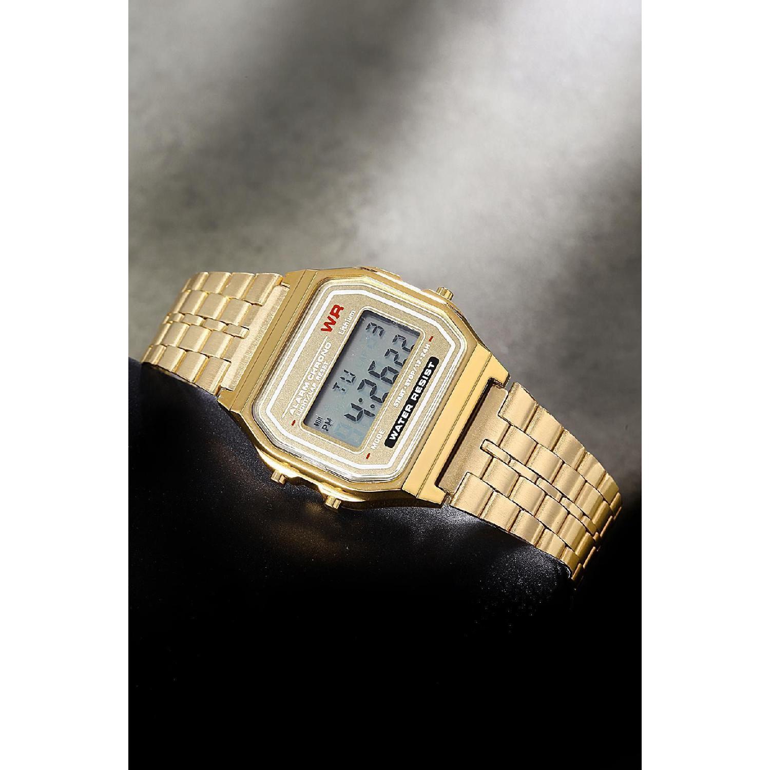 

Retro Style Metal Band Digital Wristwatch Umr410038 жовтий