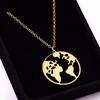 World Map Necklace Earth Day Gift for Best Friends Wanderlust Personalized Outdoor Necklaces