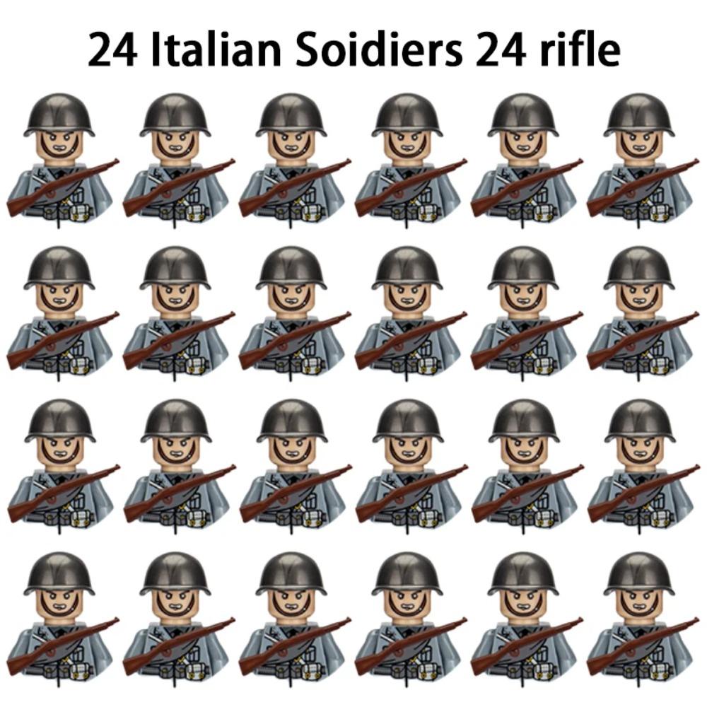 WWII Infantry Military Soldier War National Army Mini Gun Weapon Models Building Blocks Building Blocks Toys for Kids