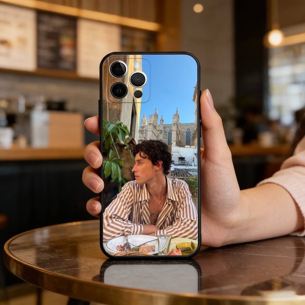 

GOOD S-Shawn Mendes Phone Case For iPhone 17,16,15,14,13,12,11 Plus,Pro Max,Soft Silicone Black Cover iPhone15promax