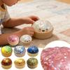Glitter Crystal Dumpling Squishy Box Sensory Squeeze Toy for Stress Relief Colorful Glittery Dough Ball Fidget Toy Gift Present
