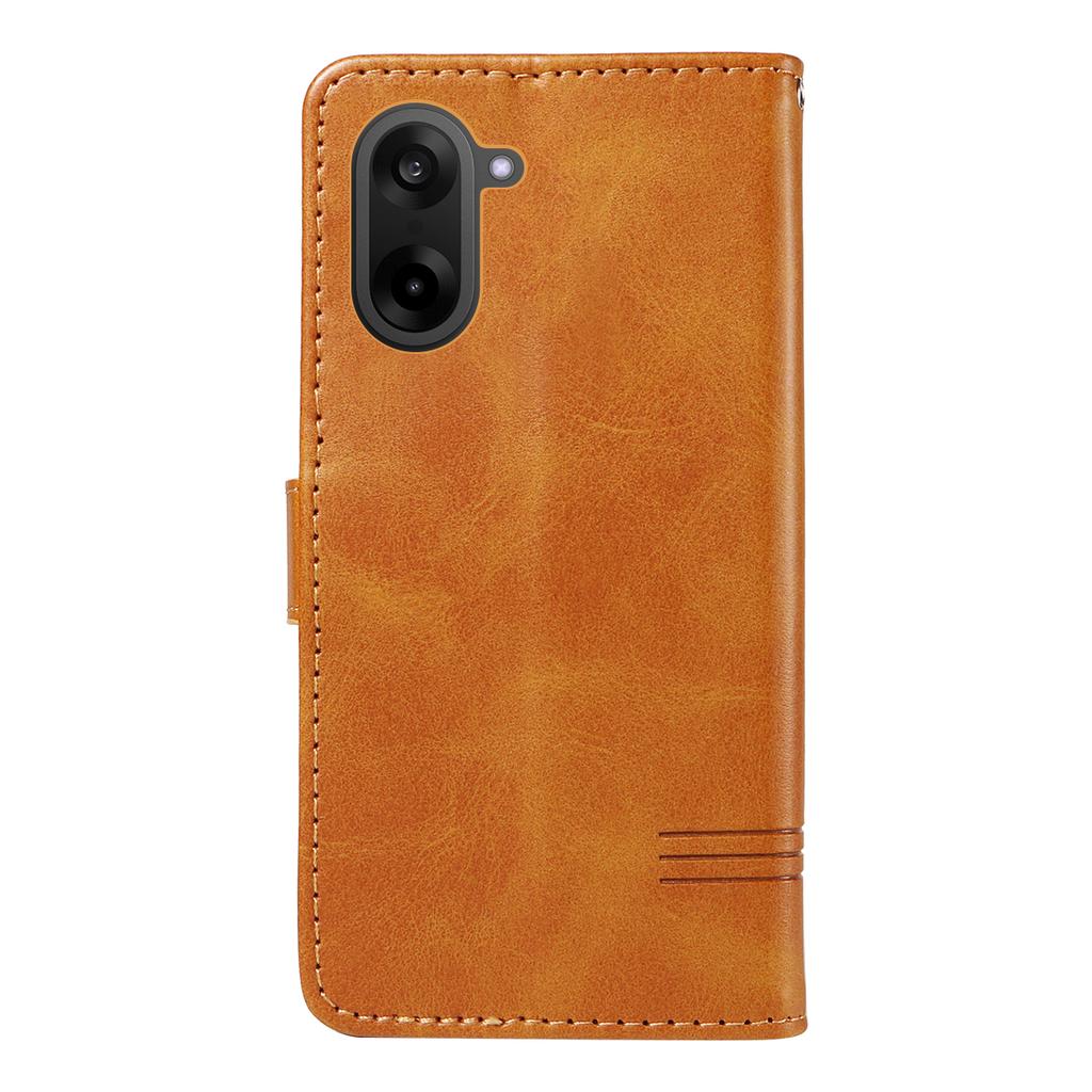 For OnePlus Nord CE5 5G/OnePlus Ace 5 Racing 5G Wallet Case T-Shape Lines Leather Phone Cover Stand